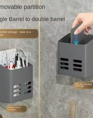 No-Drill Wall-Mounted Bathroom Makeup & Toiletry Organizer Shelf - Problems Solved