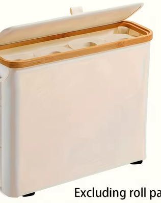 Foldable Toilet Paper Holder with Lid Large Capacity Space-Saving - Problems Solved