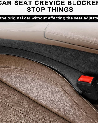 2 Pack Car Seat Gap Filler Car Seat Interior Universal Fit PU Leather Car Seat Gap Plug