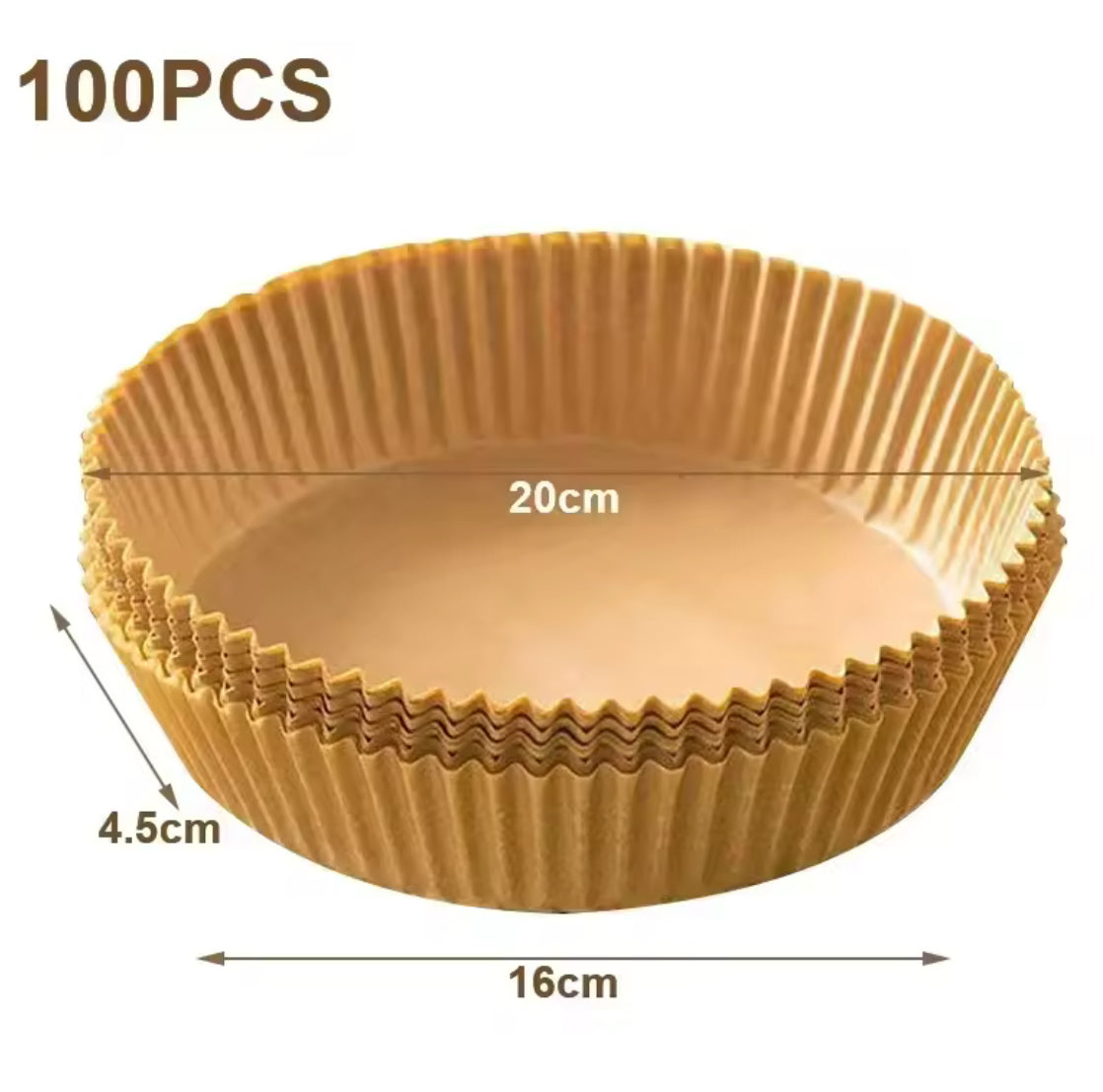 100PCS Air Fryer Disposable Paper Square Round Baking Paper - Problems Solved