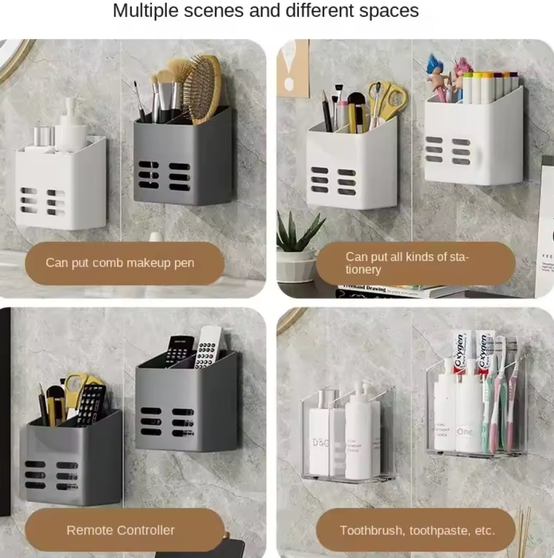 No-Drill Wall-Mounted Bathroom Makeup & Toiletry Organizer Shelf - Problems Solved