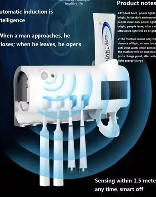 Wall-Mounted Solar UV Toothbrush Sterilizer with Holder - Problems Solved