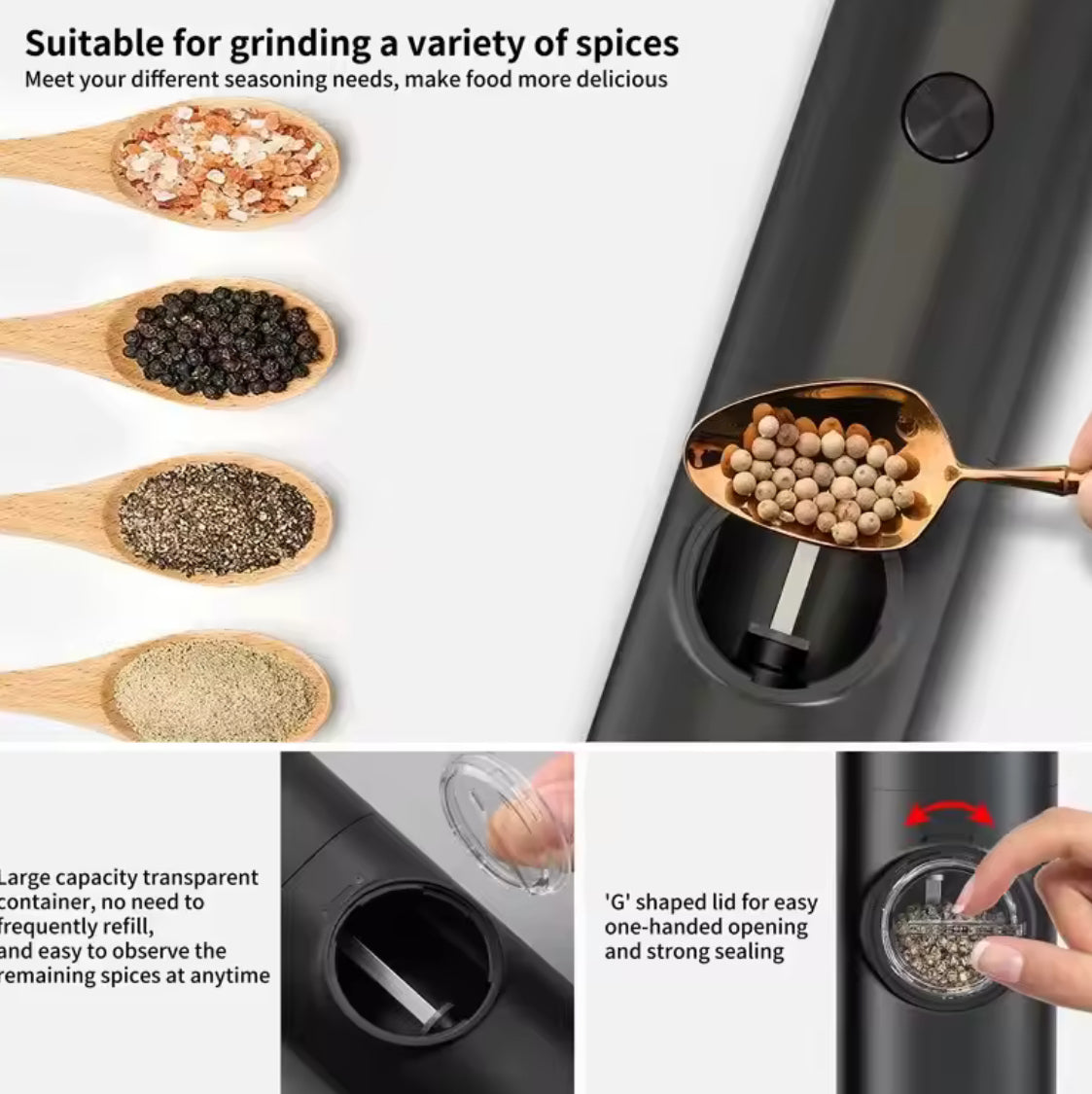 Electric Automatic Pepper And Salt Grinder - Problems Solved