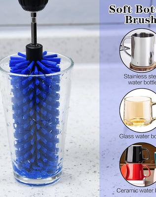 Problems Solved drill brush for car wheel and bottle cleaning, dense durable car cleaning brush with sturdy bristles