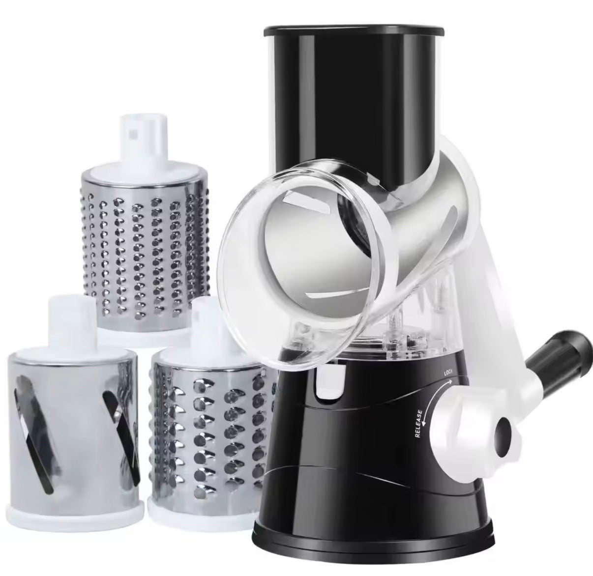 Highly Efficient and Versatile Vegetable and Fruit Slicer Grater Benchtop Drum Cutter