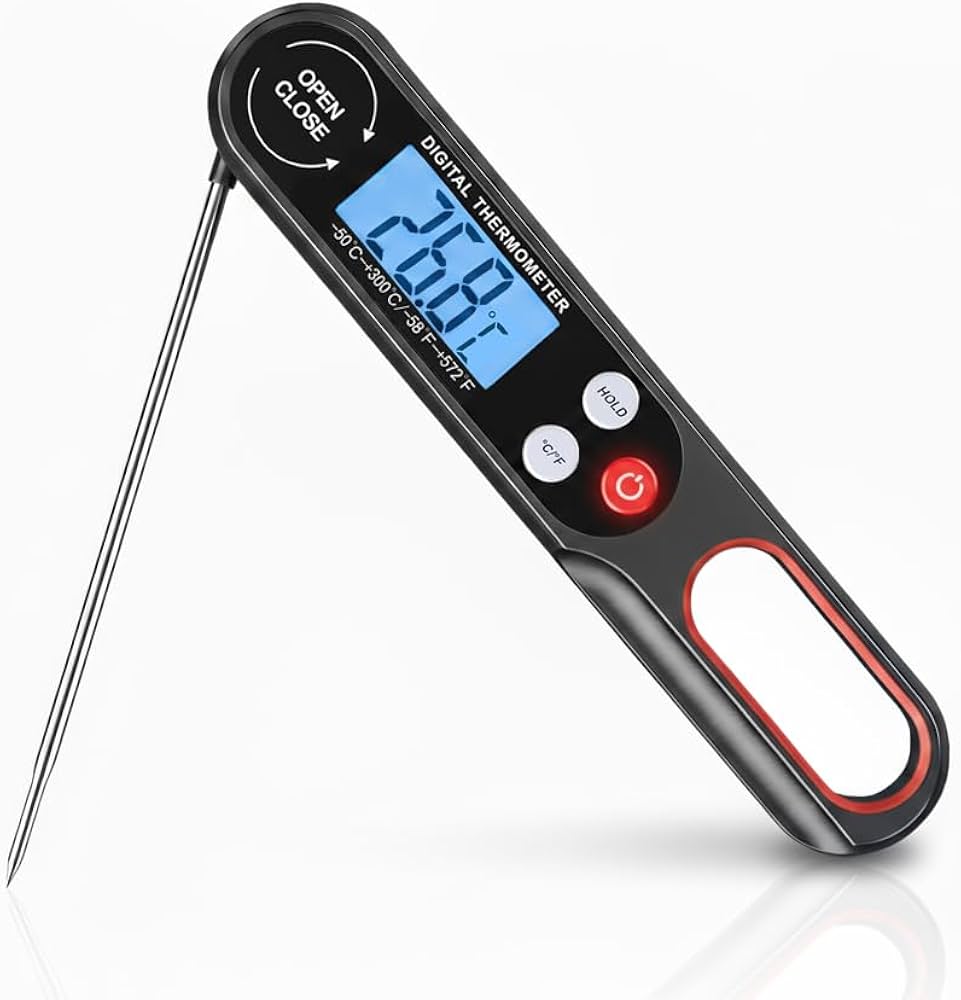Problems Solved digital meat thermometer with backlight, wireless grill and air fryer thermometer for precise cooking.