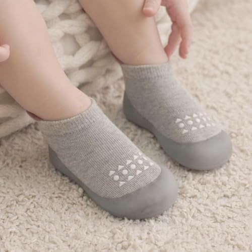 Baby Walking Sock Shoes Infant NonSlip Breathable Slippers with Soft Rubber Sole