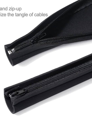 [4 Pcs] Cable Tidy Management Sleeve, 50 cm long, Wire Hider Cord Organizer