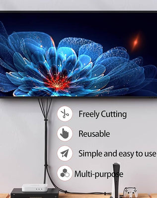 Double Sided Roll, Self-Gripping Reusable Fastening Cable Ties Cut to Length