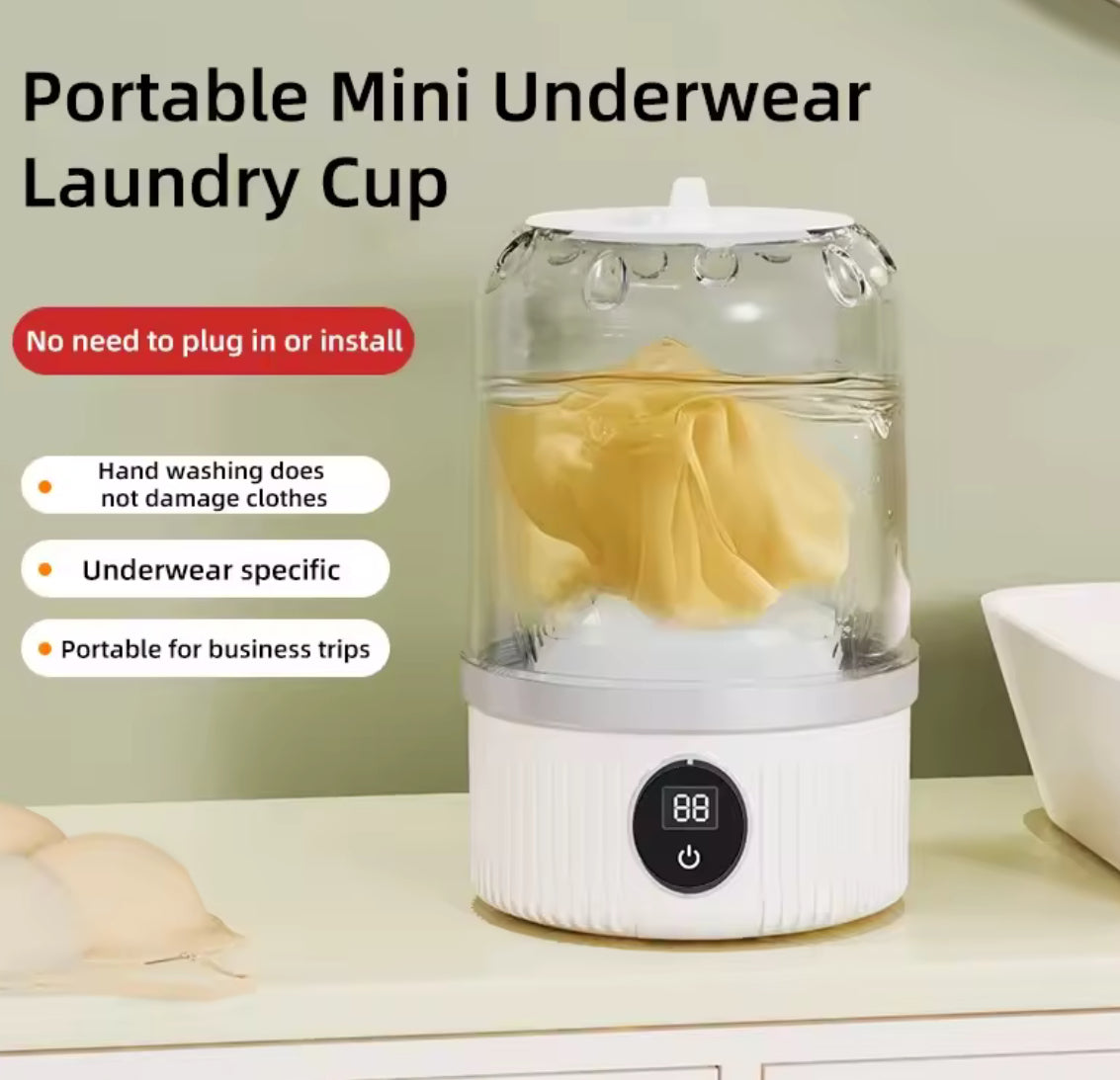 Mini Household Electric Washing Cup Underwear Socks - Problems Solved