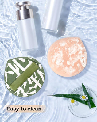Problems Solved 4-pack Korean makeup sponge puffs for foundation, concealer, and powder, teardrop shape for easy blending and application.