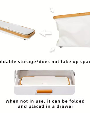 Foldable Toilet Paper Holder with Lid Large Capacity Space-Saving - Problems Solved