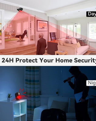 Indoor Motion Sensor Alarm with Siren, Wireless Infrared DIY PIR Motion Detector