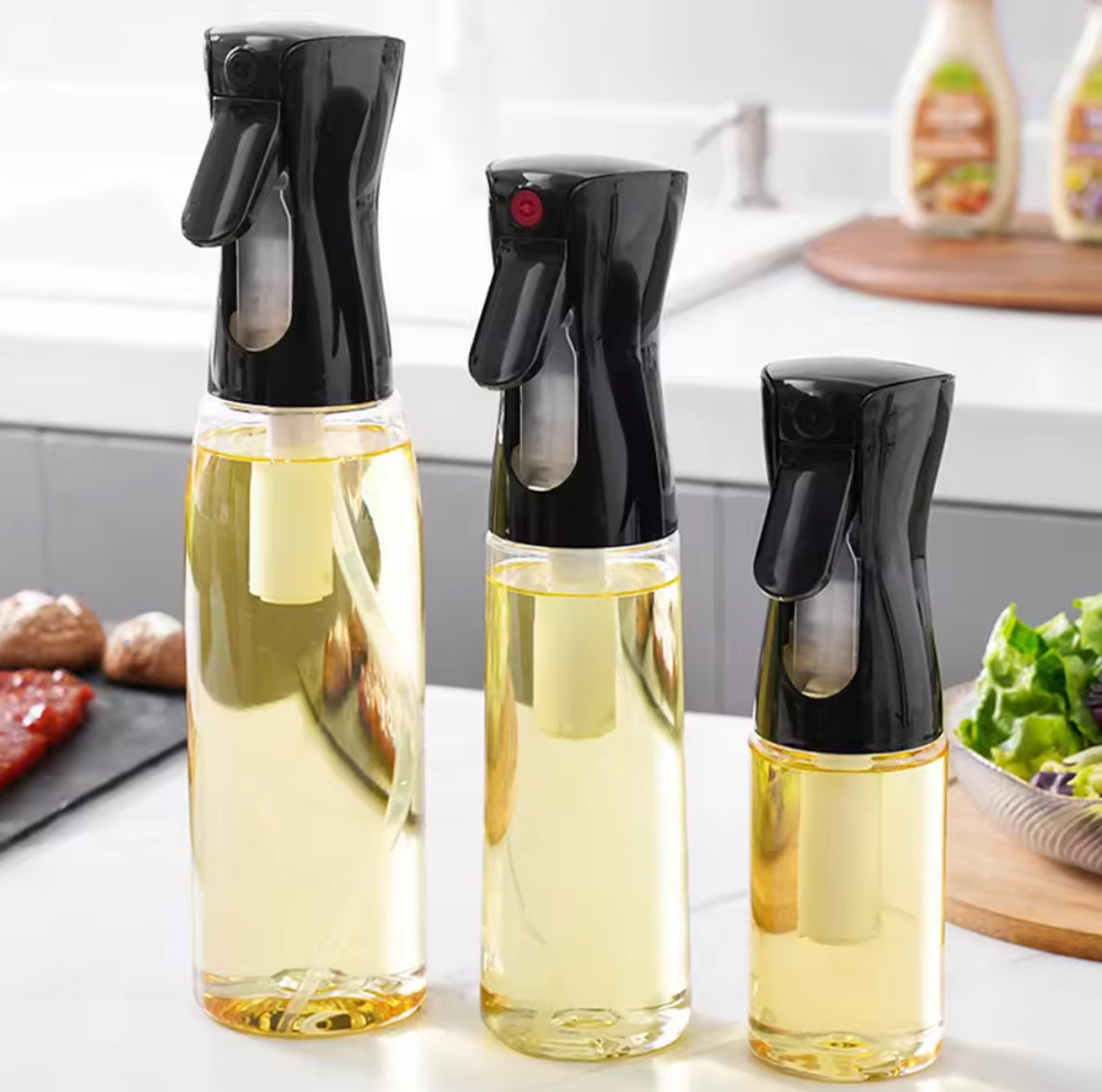 Oil Spray Bottle for Cooking & BBQ 200ml/300ml/500ml - Problems Solved
