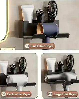 Wall-Mounted Hair Dryer & Styling Tool Holder - Problems Solved
