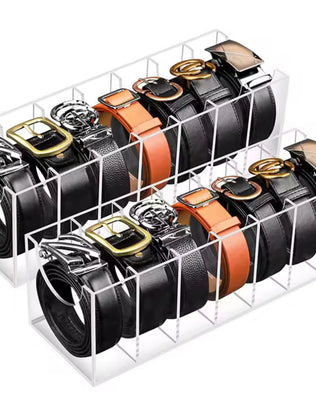 7 Grid Belt Organizer Storage Holder for Closet,Display Case - Problems Solved