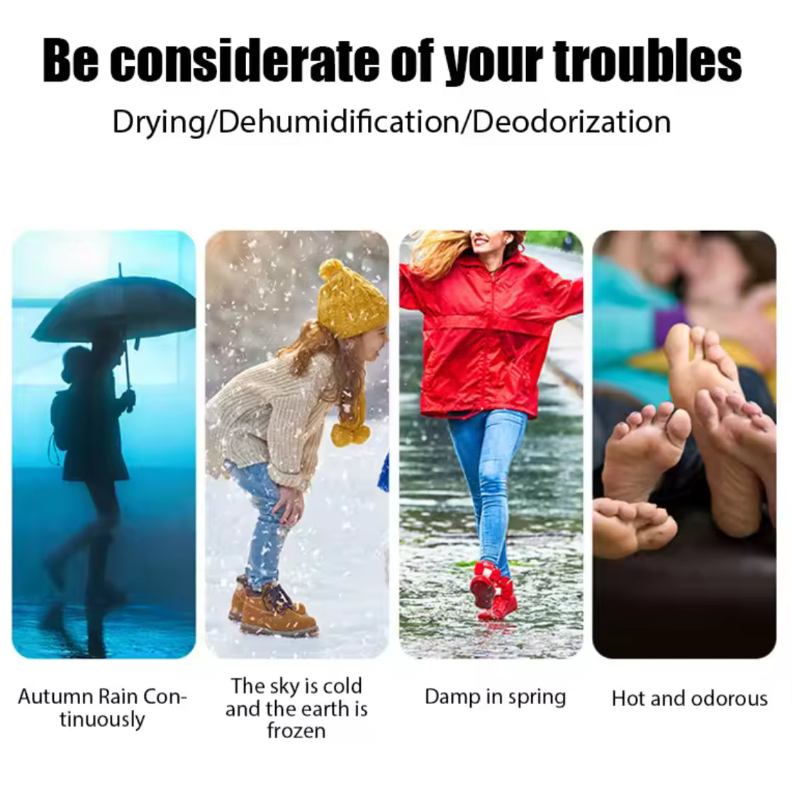 Electric Shoe & Boot Dryer with Fast Drying - Problems Solved