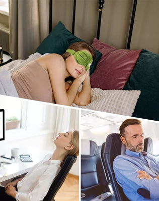 Sleep Mask,Eye Mask Cover for Sleeping Mask Blindfold Soft and Funny Sleep Eye 3D Frogs