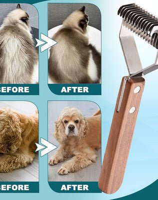 Undercoat rake dog grooming comb, dog brushes for Shedding Stripping Brush Pet