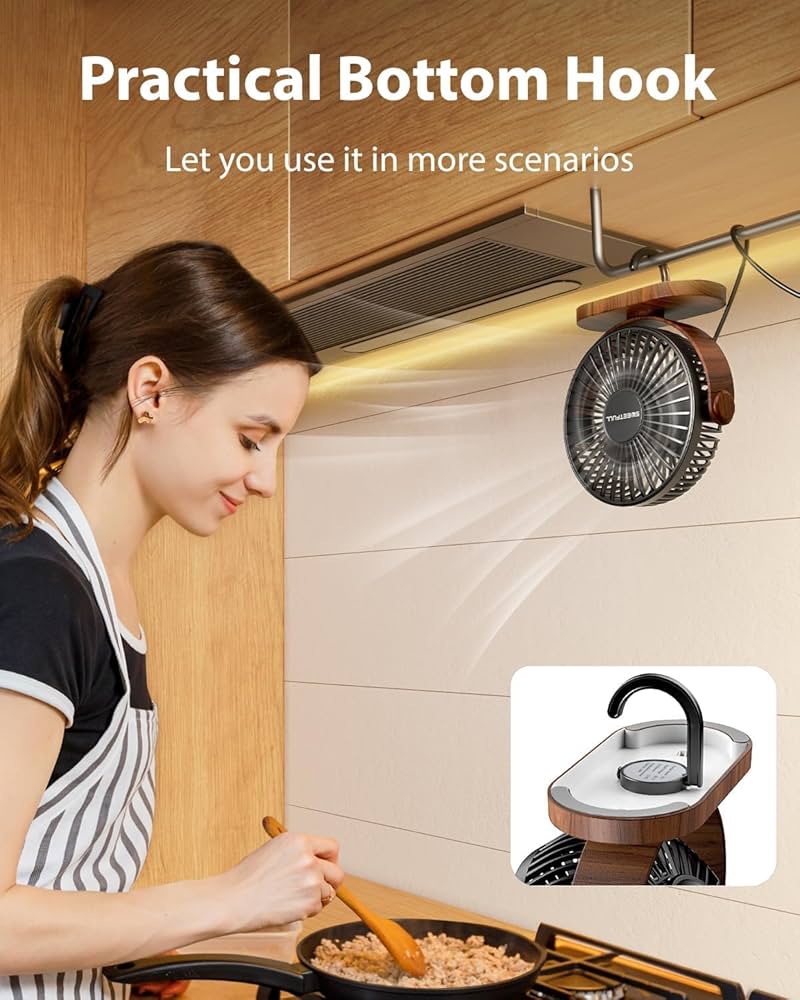 Desk Fan, Small USB Desk Fan Silent, 3 Speeds Portable Personal Desktop Fan