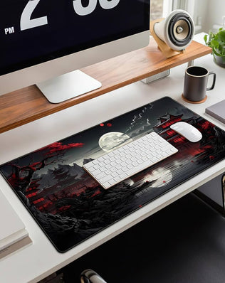 LeKuni Large Gaming Mouse Pad by Problems Solved, XXL size 900x400mm with stitched edges for smooth gaming surface.