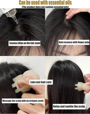 Octopus Scalp Massager, 8 Tentacles Head Scratcher, Gua Sha Facial Tools for Head Body