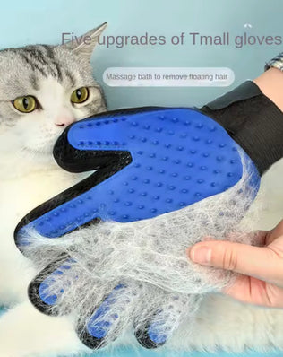 Pet Grooming Glove, Gentle Hair Removal and Efficient Massage for Dogs, Cats