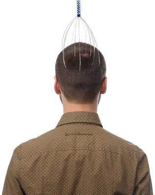 Scalp Scratcher with Tipped Fingers, Handheld Relaxing Therapeutic Tingler