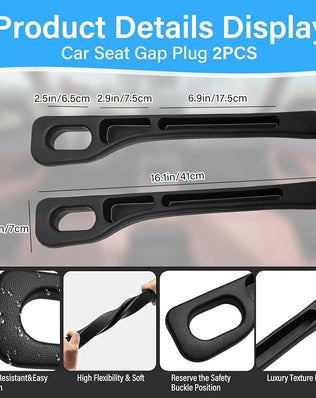 2PCS Vehicle Mounted Gap Leak Proof Filling Strip, Car Seat Gap Filler Organiser