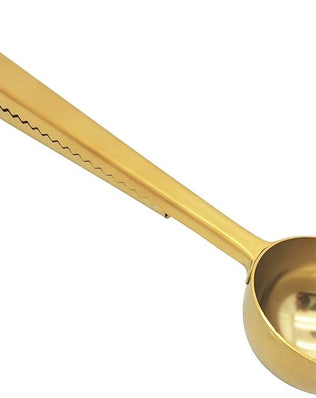 Angel mall Coffee Scoop, Stainless Steel Golden Multi function coffee spoon