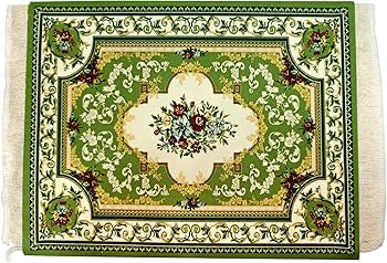 Creative mini rug mouse mat featuring oriental carpet pattern textile fabric by Problems Solved, ideal for desk or workspace use.