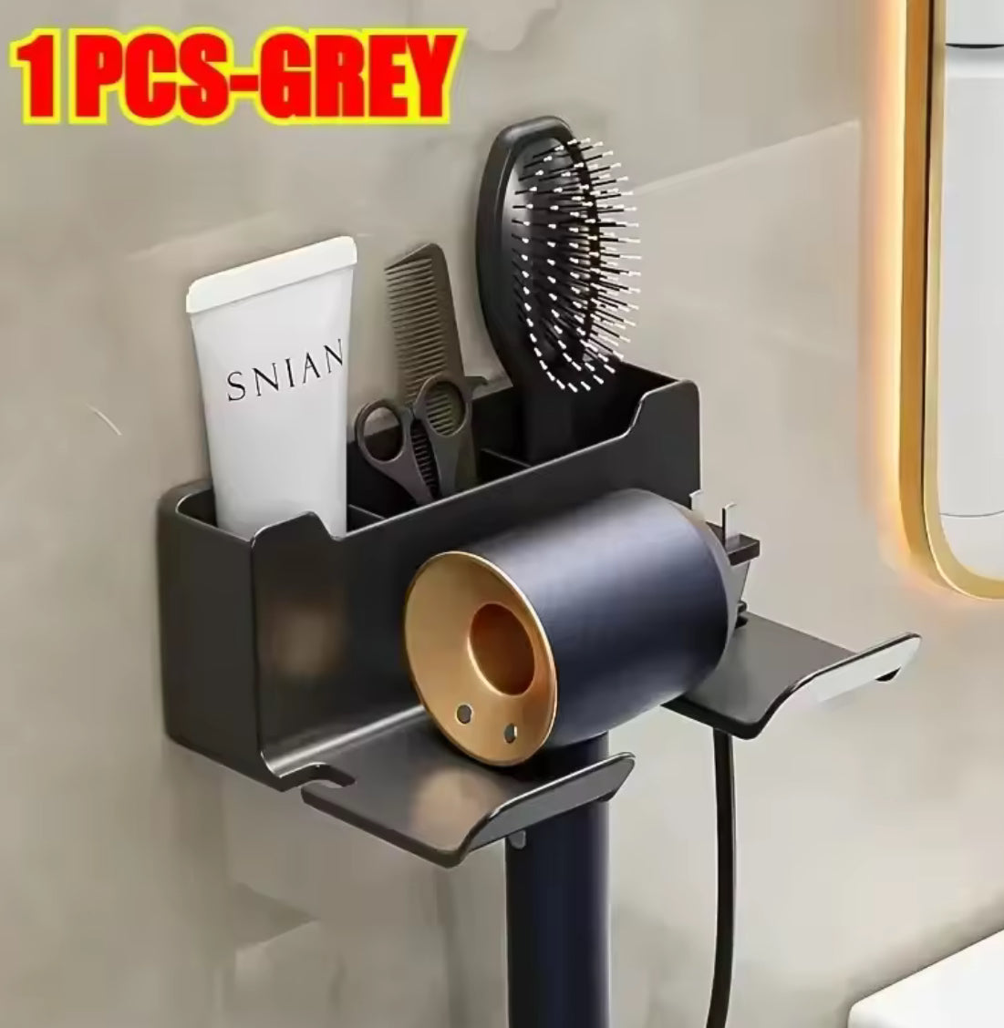Wall-Mounted Hair Dryer & Styling Tool Holder - Problems Solved