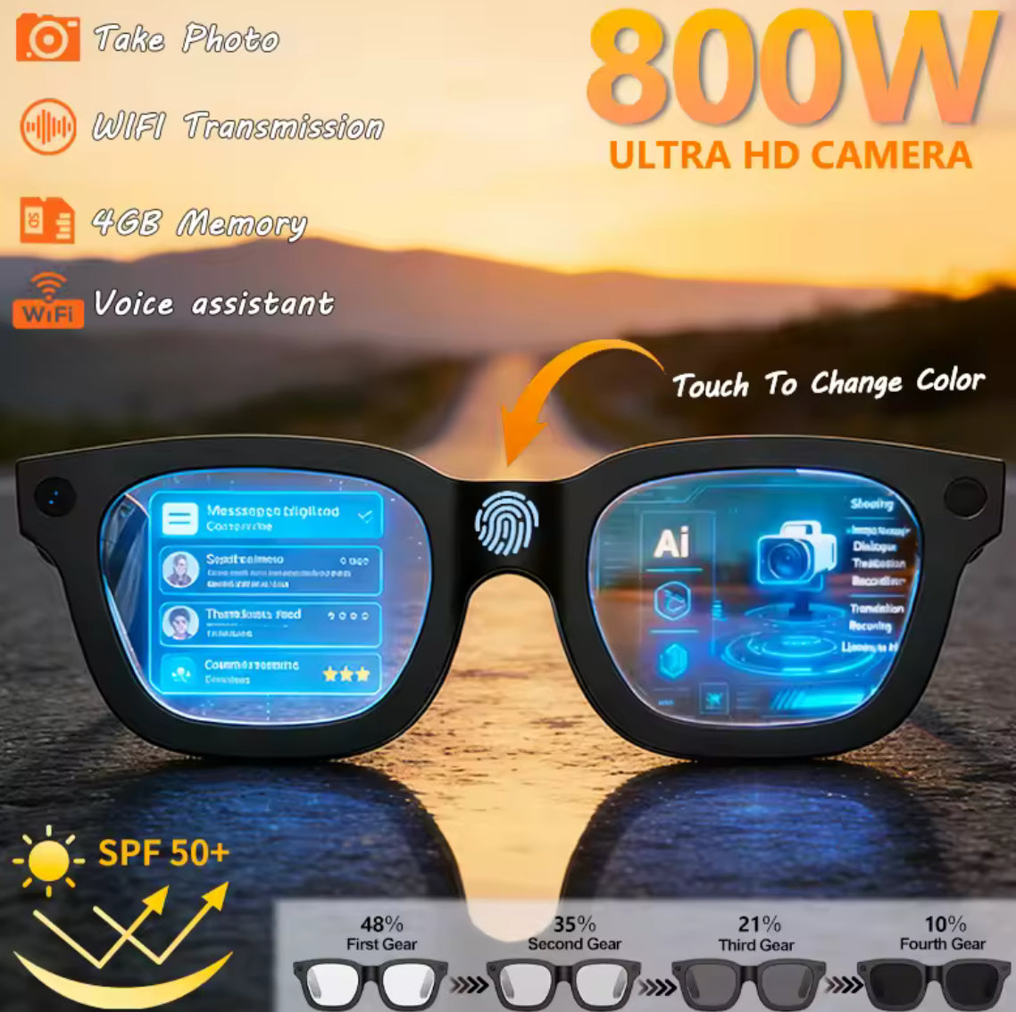 2026 Smart Glasses HD Photo Video OpenAI Record Translation - Problems Solved