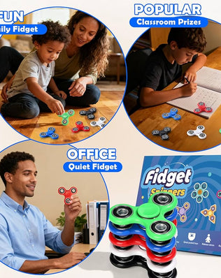 Fidget Spinner Set of 5 for Kids/Adults Sensory Fidget Toys Christmas Set