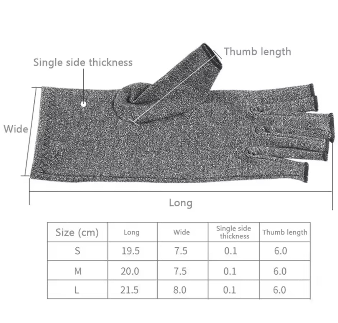 Problems Solved compression arthritis gloves and wrist support therapy wristband in black, designed for pain relief and joint stability.