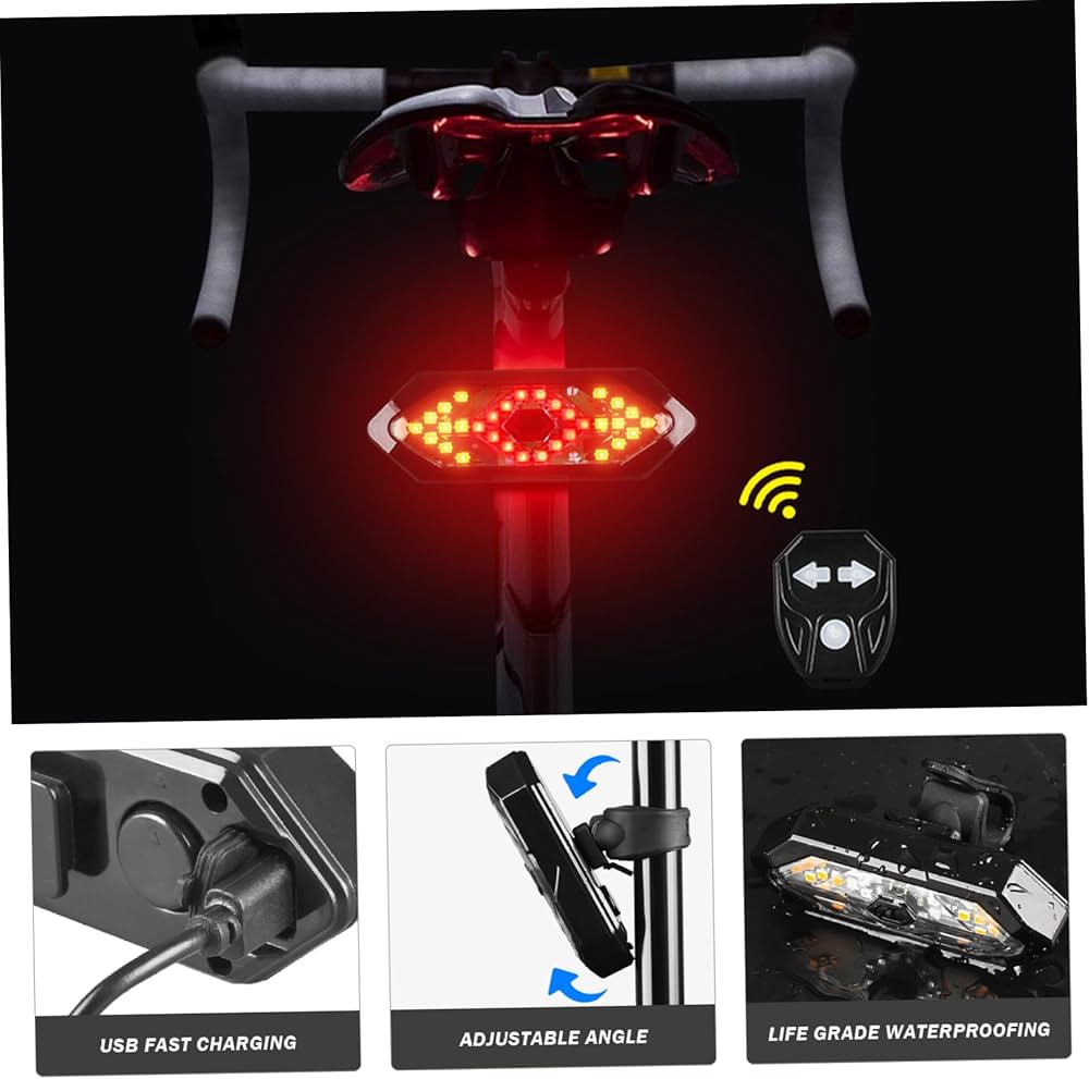 Ultra Bright Smart Bike Tail Light, USB Rechargeable Brake Sensing Bicycle Light