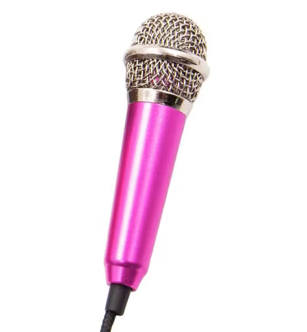 Problems Solved handheld mini stereo microphone with 3.5mm jack, suitable for studio speech and portable audio recording.