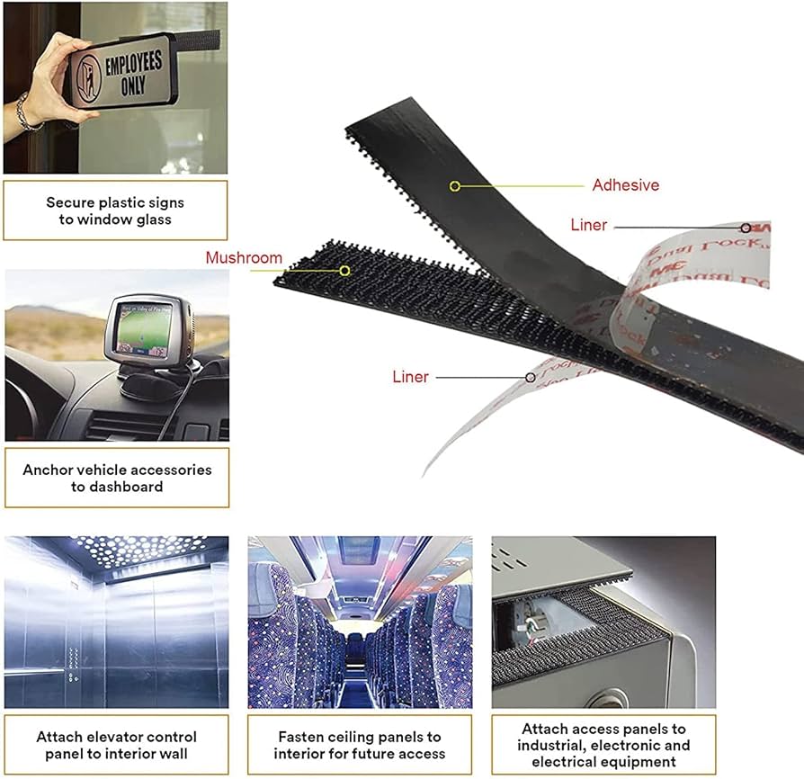Problems Solved Dpm Tapes Dual Lock SJ3550 adhesive strip with snap-fit fastening for secure, reusable connections.