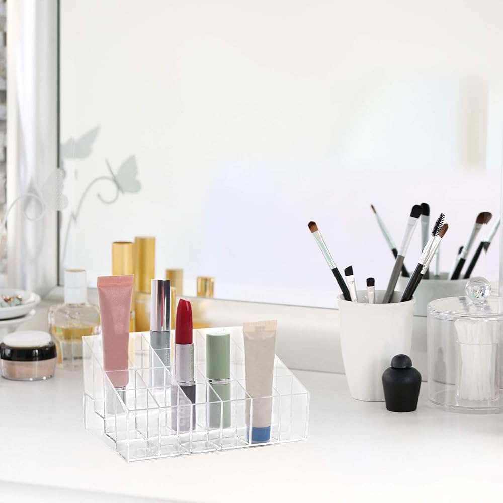 Makeup Lipstick Cosmetic Display Stand, Rack Holder, Organiser, Lip Gloss Storage