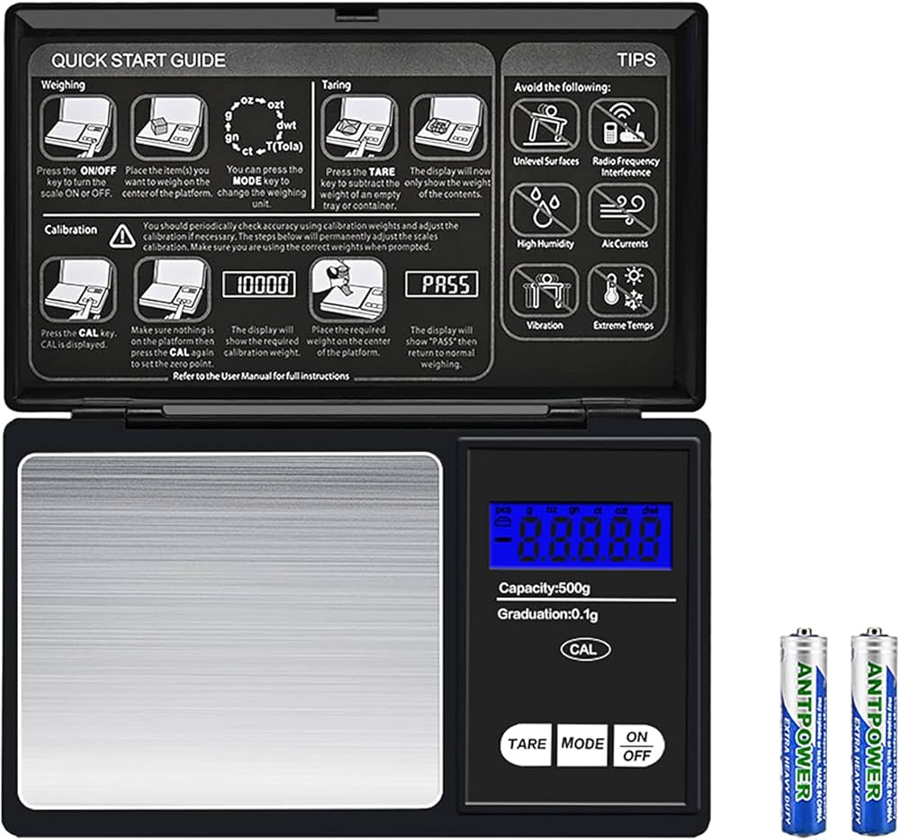 Problems Solved mini pocket digital kitchen scale showing a weight reading, portable design, compact size for precise measurements.