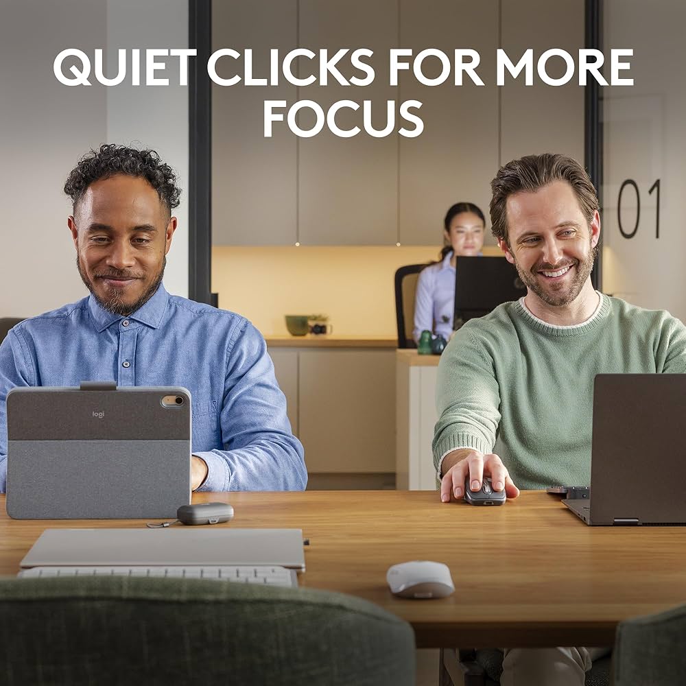 Problems Solved Logitech MX Anywhere 3S compact wireless mouse with fast scrolling and 8K DPI on various surfaces.