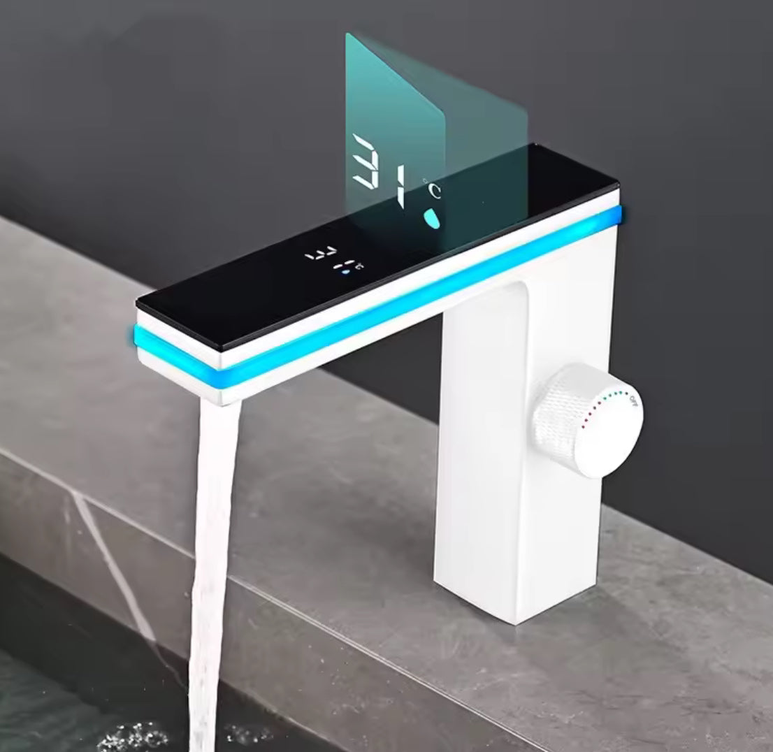 LED Digital Display Brass Bathroom Faucet - Problems Solved