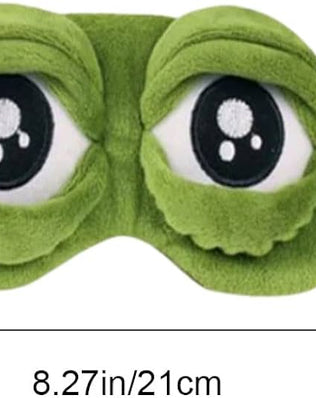 Sleep Mask,Eye Mask Cover for Sleeping Mask Blindfold Soft and Funny Sleep Eye 3D Frogs