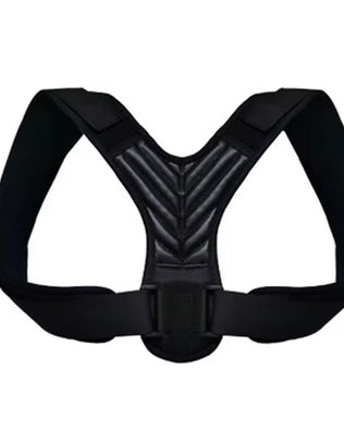 Problems Solved posture corrector for men and women, upper back brace with adjustable straps for improved posture and back support.