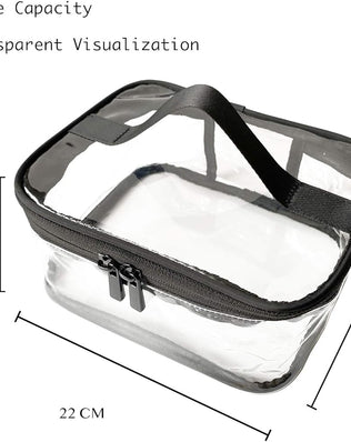 Toiletry Bag Makeup Cosmetic Clear Bag Portable Waterproof Transparent Travel Large