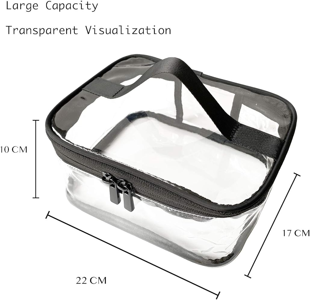 Toiletry Bag Makeup Cosmetic Clear Bag Portable Waterproof Transparent Travel Large
