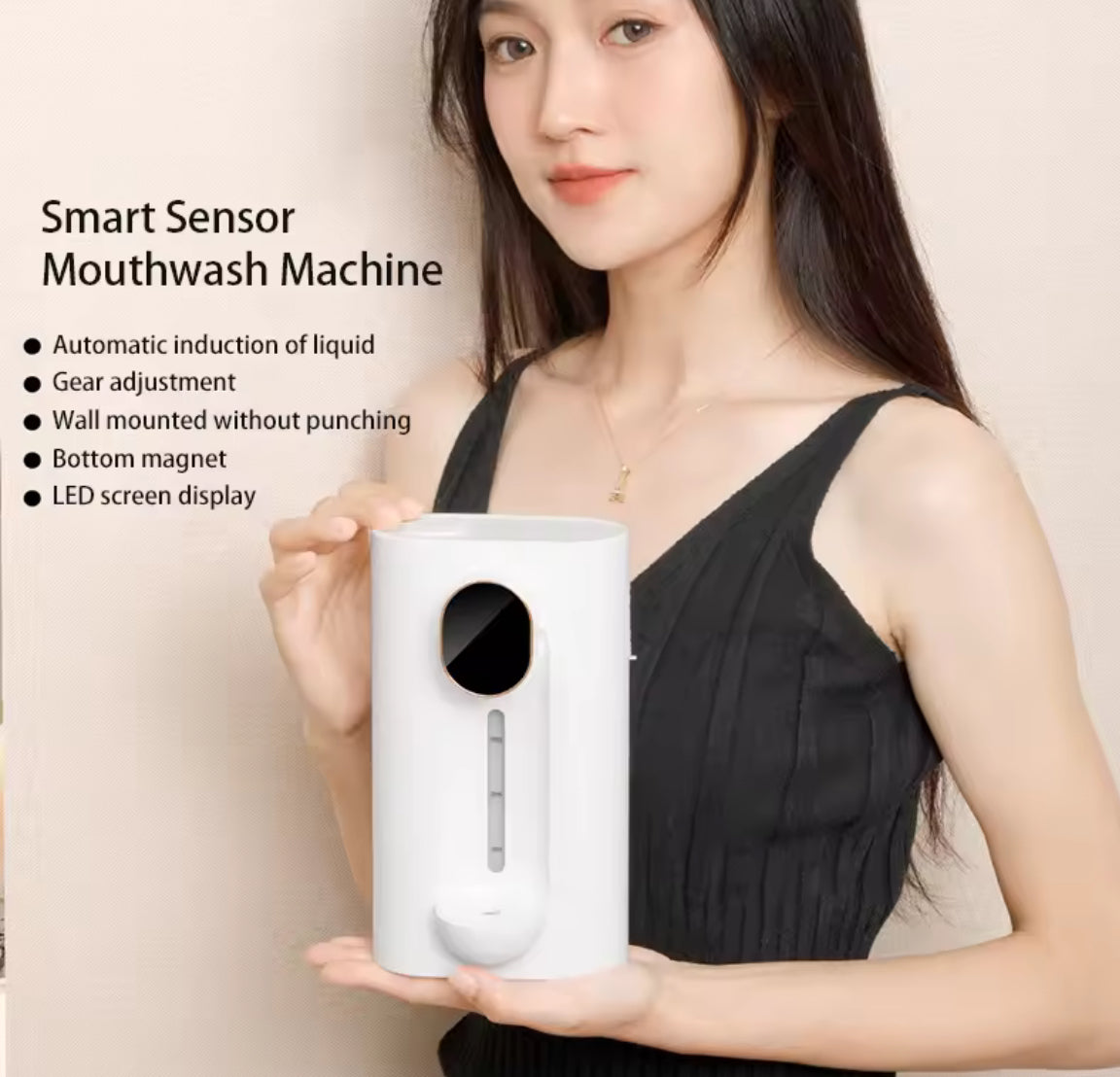 Wall-Mounted Automatic Mouthwash Dispenser (540ml) - Problems Solved