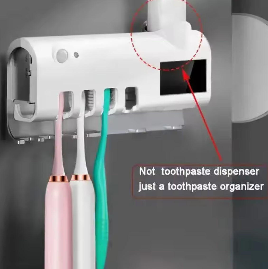Wall-Mounted Solar UV Toothbrush Sterilizer with Holder - Problems Solved