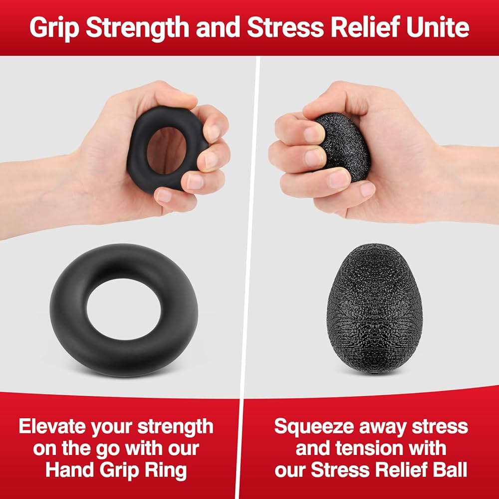 Grip Strength Tester & Grip Strength Trainer Kit, Hand Grip Dynamometer Forearm