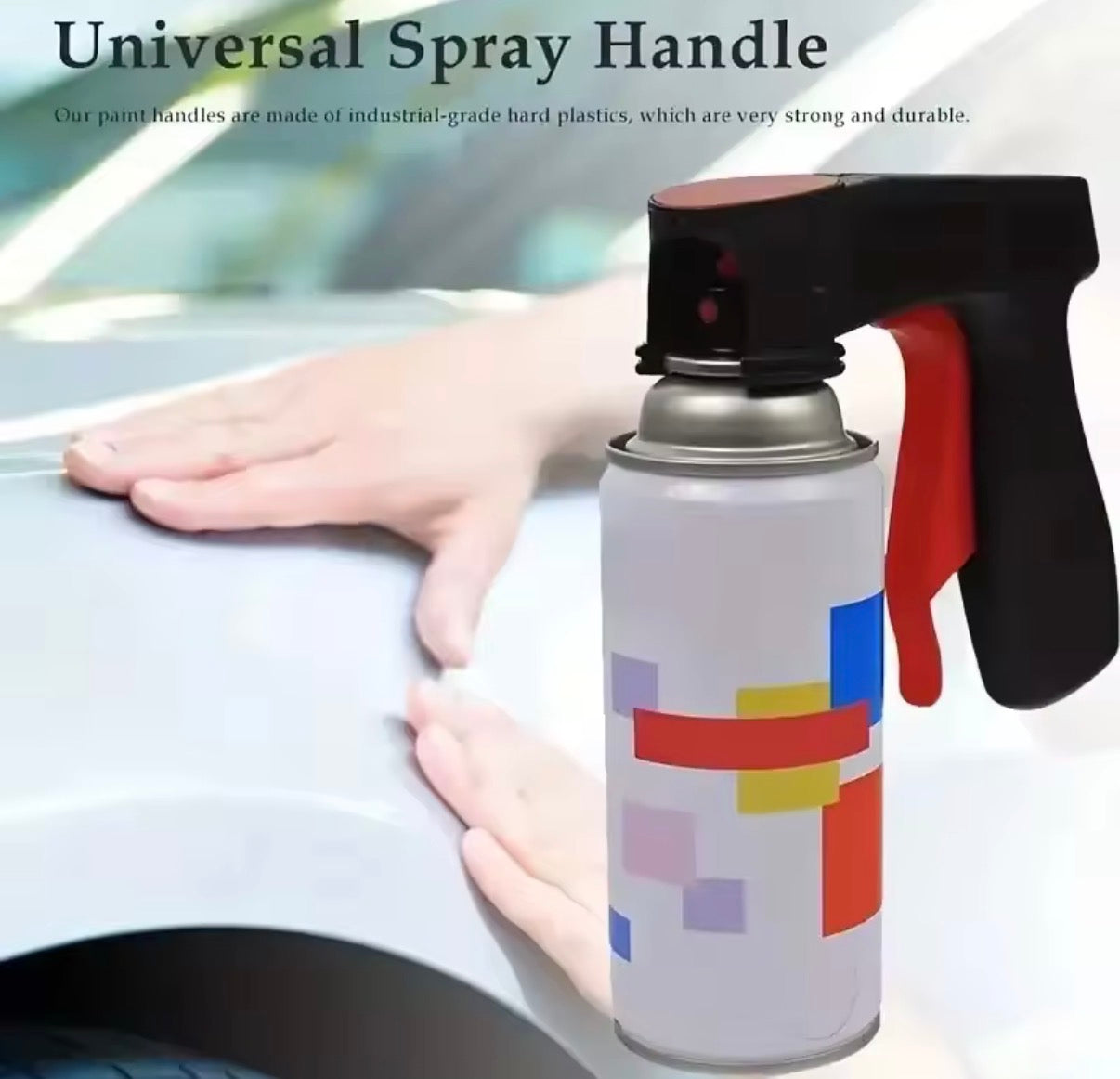 1 Pcs Plastic Portable Spray Paint Handle, Universal Reusable